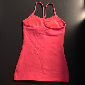 Lululemon Power Y Tank in Electric Coral
